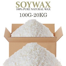 Soy Wax/Soya 100% Pure Candle Making Wax Natural Flakes Clean Burning WHITE UK