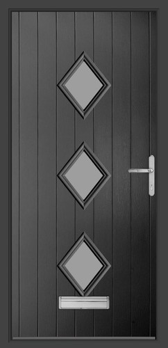 Anthracite grey composite door - anthracite,