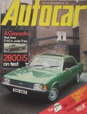 Autocar magazine 18 February 1978 featuring Ford Granada road test, Wolf WR2