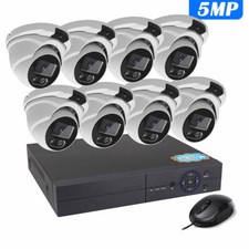 5MP CCTV CAMERA SYSTEM 8 CH HOME OUTDOOR SECURITY KIT WITH HARD DRIVE UK