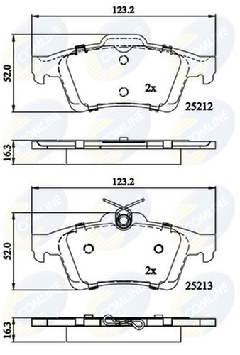 Rear brake pads - brake, c30