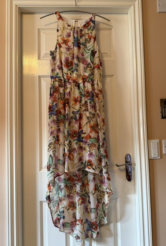 Beautiful cream floral long - beautiful,