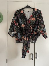 Cider Floral Tie Front Short