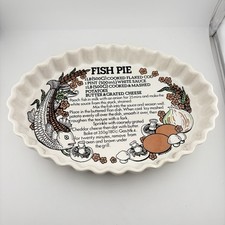 Vintage Ceramic Oval Flan