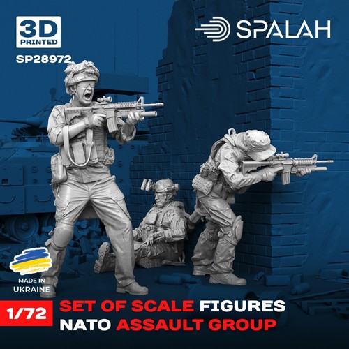 Modern nato assault group - group, 1/72