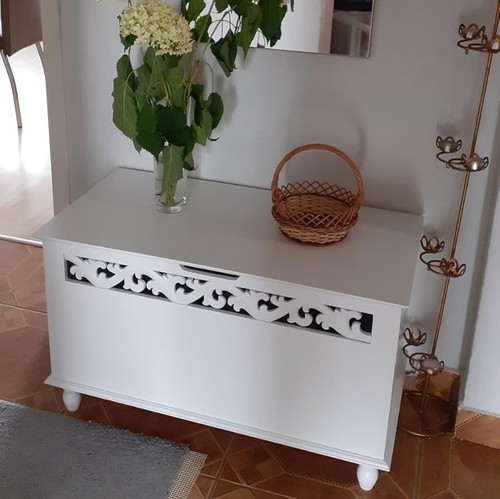 Vintage storage bench - vintage,