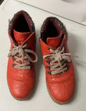 Loretta - ankle leather red