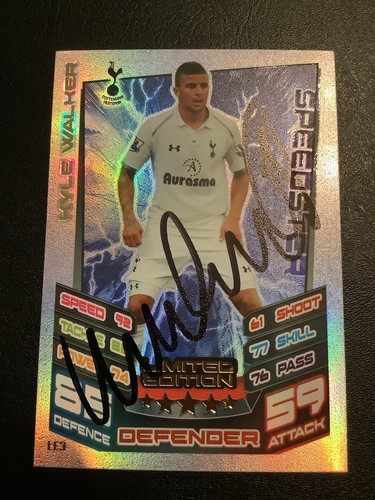 Signed kyle walker - kyle, tottenham