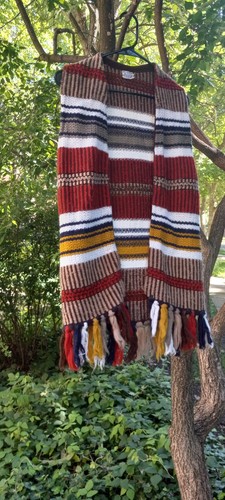 Vintage fringe vest made - fringe, s-m.