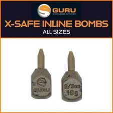 GURU INLINE X-SAFE SQUARE BOMBS - ALL SIZES - COARSE/MATCH FISHING WEIGHTS