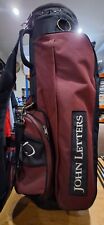 John Letters Carry Golf Bag Burgundy 5 Way, 3 Zipped Pockets. [VGC - 1 Hole]