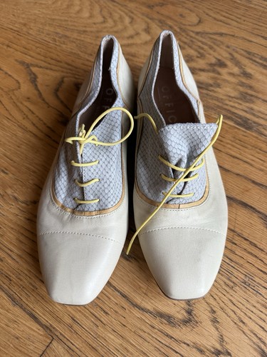 Office leather lined lace - leather, lace-up