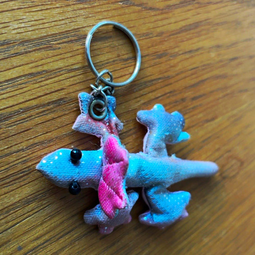 Purple plastic lizard gecko - plastic, lizard/gecko