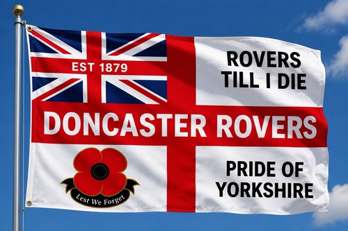 Doncaster rovers flag - doncaster, by