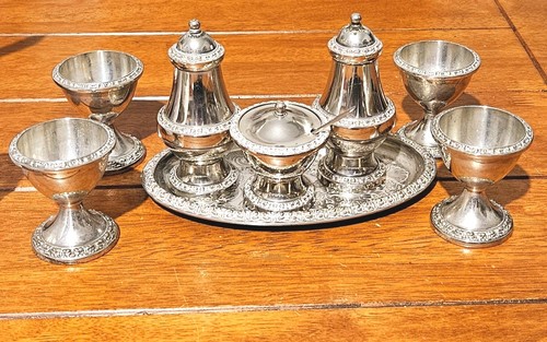 Ianthe silver plated cruet set - ianthe,