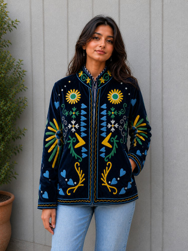 Artisan handmade suzani jacket - handmade,