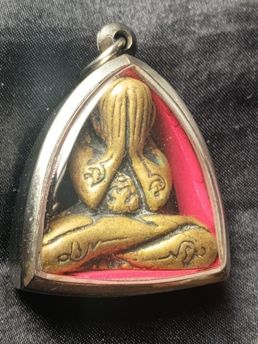 Vintage buddhist amulet buddha - amulet,