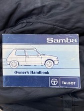 Talbot Samba Owners Handbook