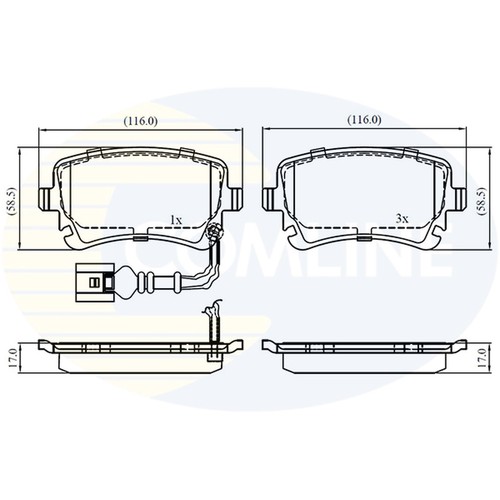 Brake pads set for multivan - brake,