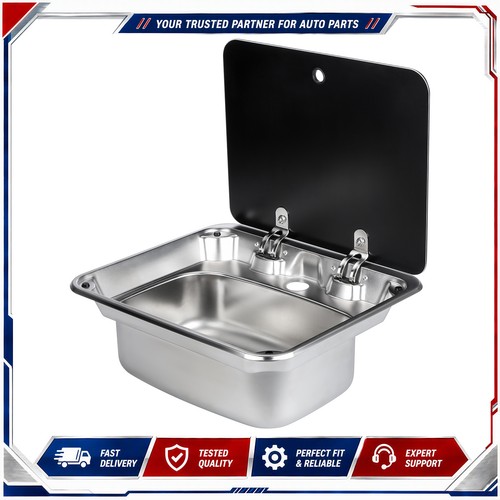 Stainless steel campervan - stainless, sink