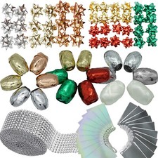 Metallic Bows, Ribbon Cops