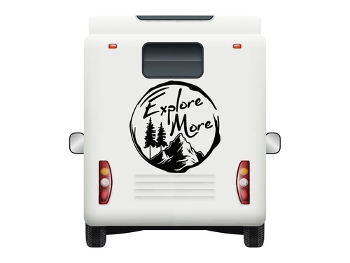 Camper van sticker explore - van,