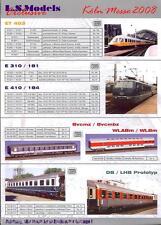 LS Models Koln Messe Toy fair DB ET403 railcar E 310 Sleeper car WLABm CFF RAe
