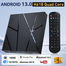 Android 13 TV Box T95 Smart TV Box 2.4G& 5G Quad Core 4K Bluetooth Media Player
