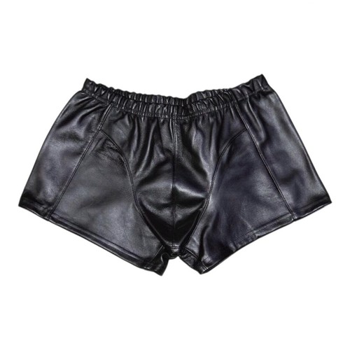 Men black sheep leather - black,
