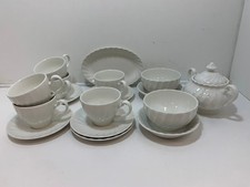 Johnson Brothers Tea Coffee Set Regency White Scalloped Design