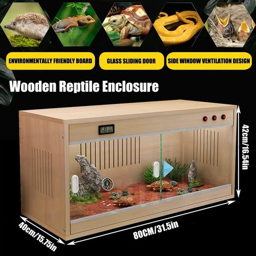 80x40x42cm wooden reptile - wooden,