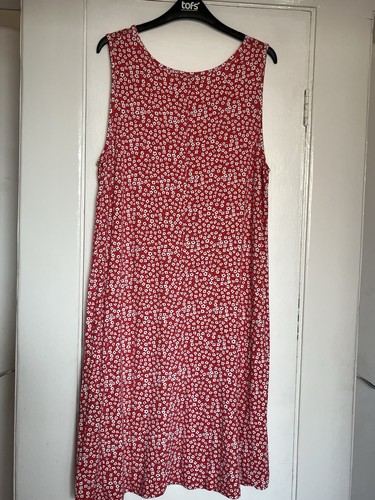 Orange red floral - floral, sleeveless