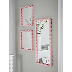 Pink mirror set of - set, 3