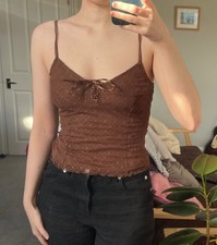 Unif Brown Cita Top