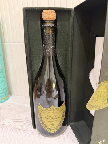 Empty bottle dom perignon - bottle,