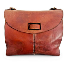 Vintage 1940s brown - 1940s, leather