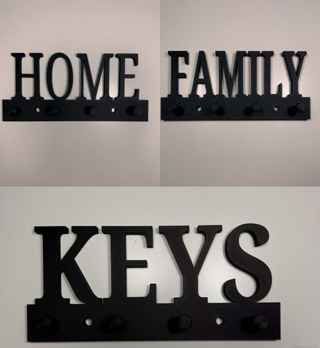 Key holder black - holder, large