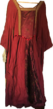 A Hand made Burgundy Tudor Replica Ladies Dress virtually Authentic except Zip