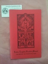 LATIN-ENGLISH BOOKLET MISSAL FOR PRAYING the TRADITIONAL TRIDENTINE LATIN MASS