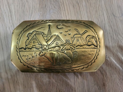 Antique dutch brass snuff - antique,