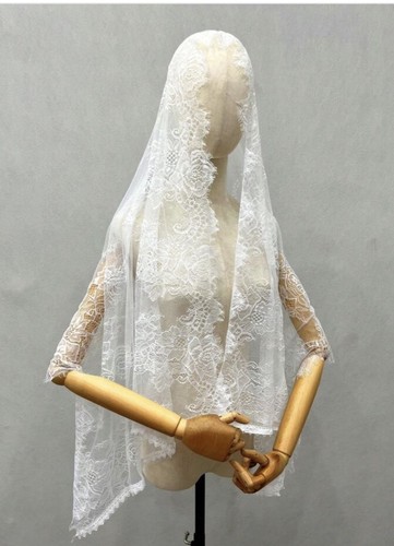 Lace chapel veil - lace, scarf
