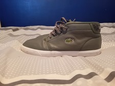 Lacoste Leather Olive Boots