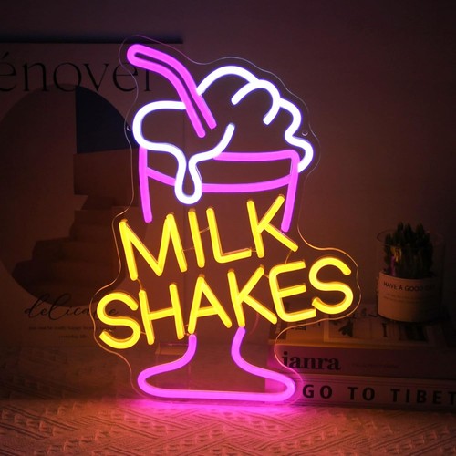 Milkshakes neon led sign home - led,