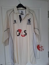 Warwickshire County Cricket surridge Sports White Shirt XLarge