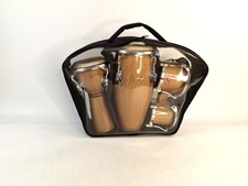 Stagg Mini Latin & African Percussion Drum Set in Bag 3-Piece Djembe Conga Bongo