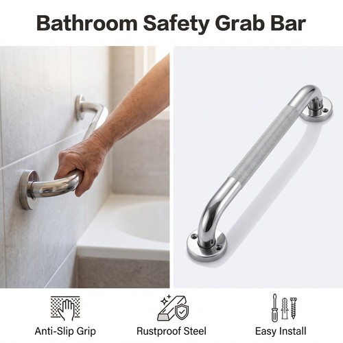Safety grab bar bathroom - ,