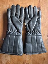1970s Vintage Motorcycle Gloves Gauntlet Synthetic Size L
