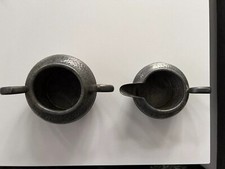 Antique CIVIC PEWTER Sugar and