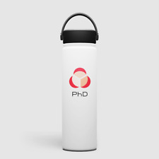 PhD Nutrition | Water Bottle Hydra Flask Stainless Steel Matte White | 750ml