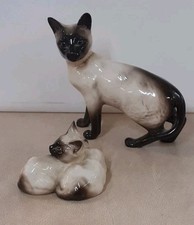 Beswick Siamese Cat & Kittens Set Figurines Charity Sale